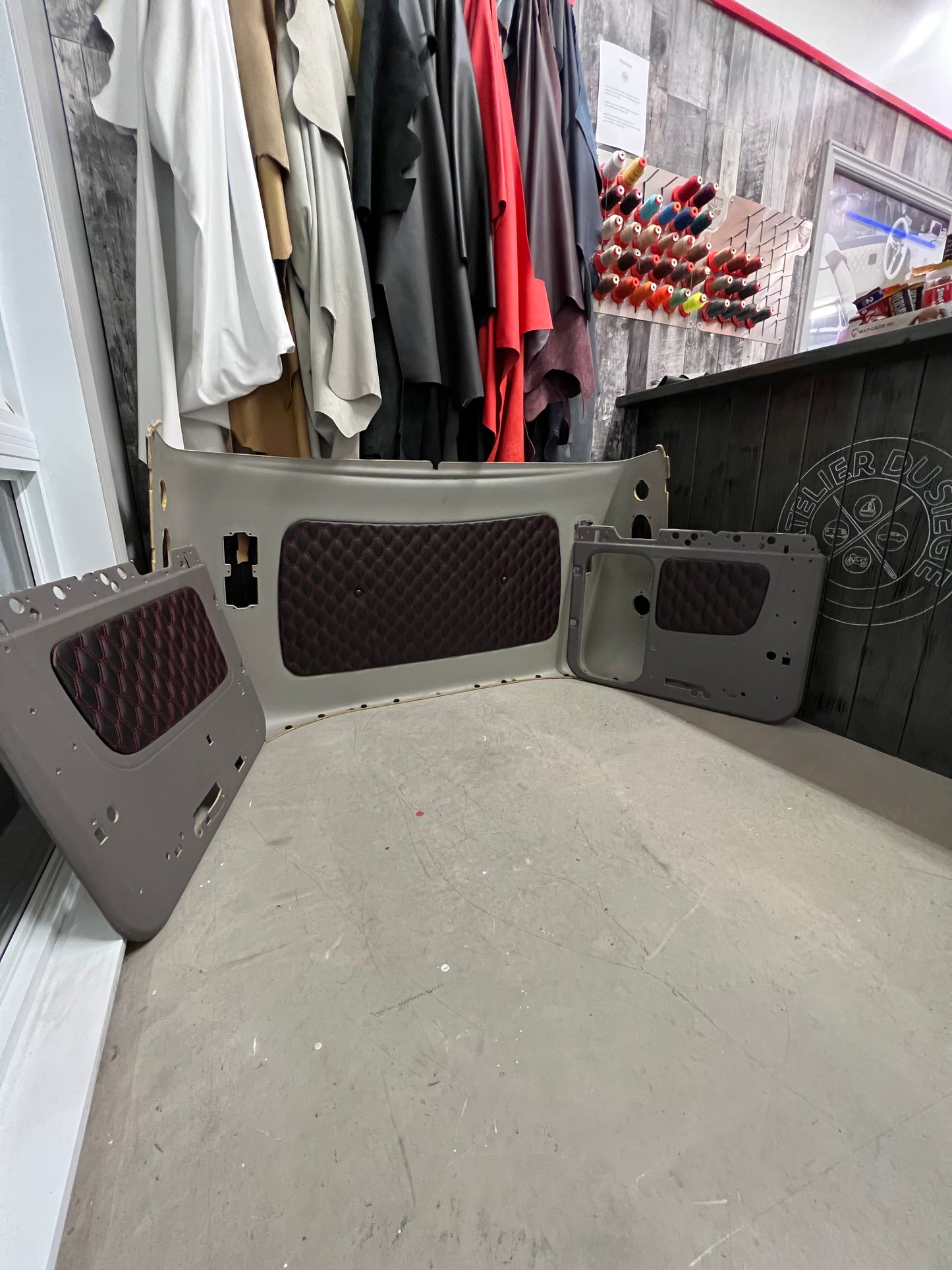 Insertions portes et voûte Peterbilt 389