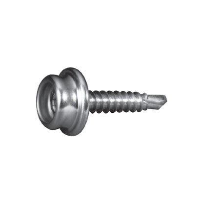 Self-drilling screw with snap button 5/8